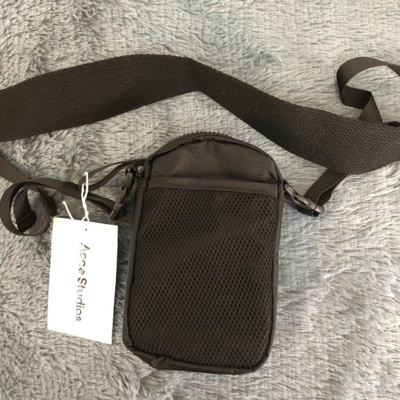 Acne Studios Logo Plaque Pocket Crossbody Bag - Picture 6 of 7